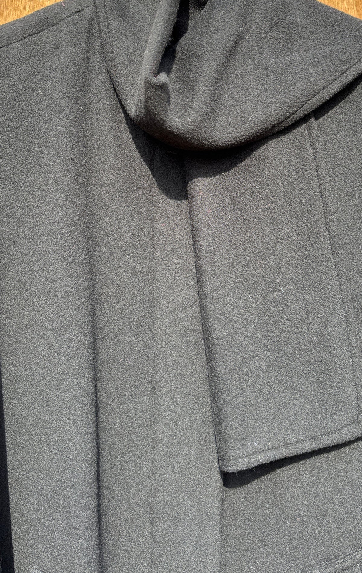Wool & Cashmere Cape in Black