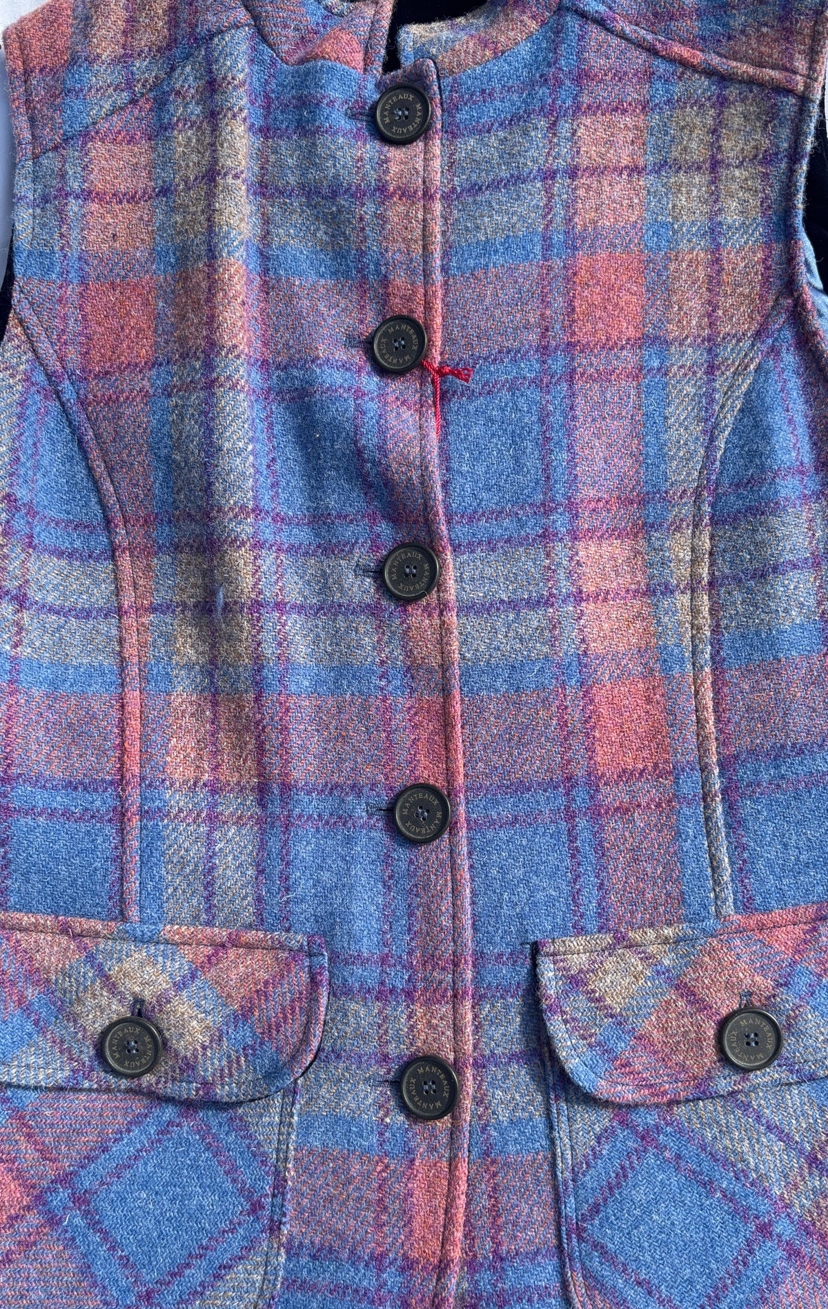 Harris Tweed Gilet in Lavender Check