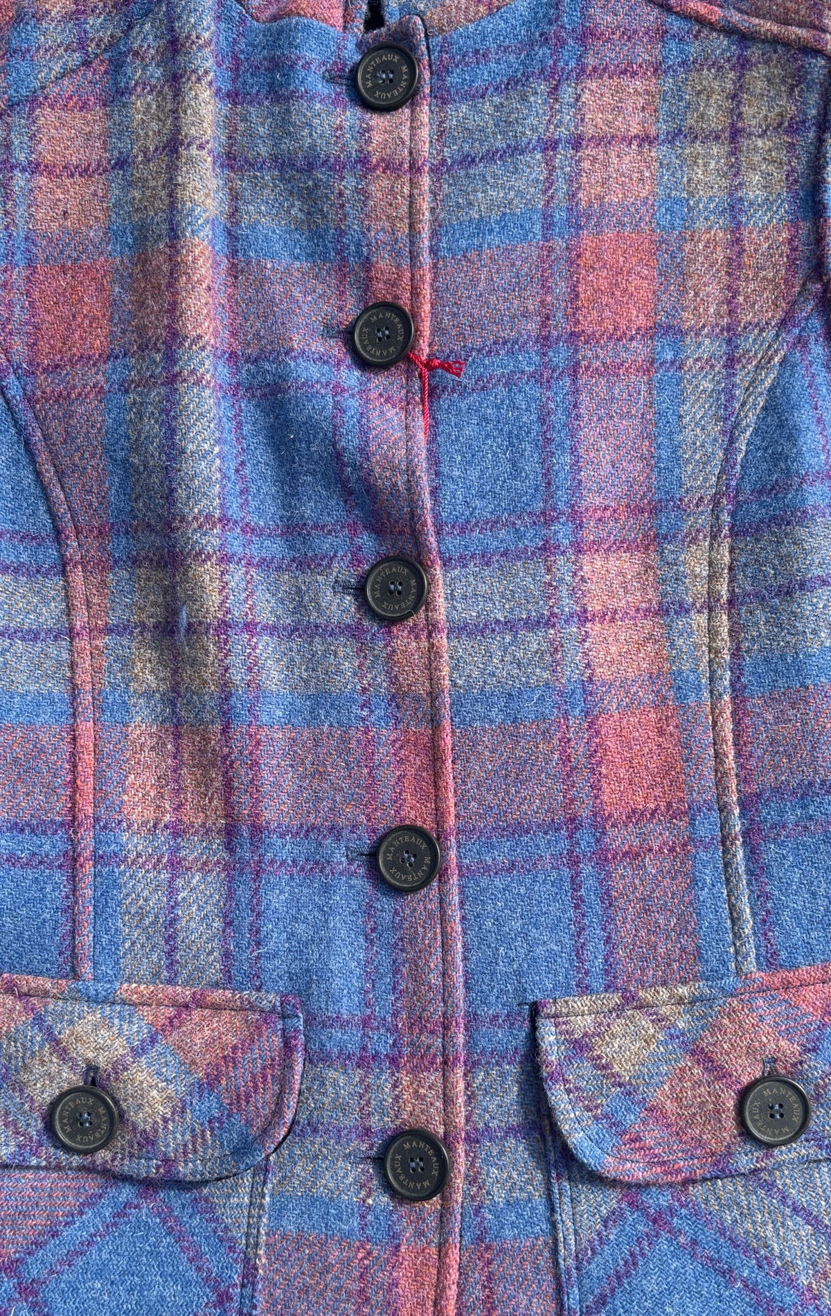 Harris Tweed Gilet in Lavender Check