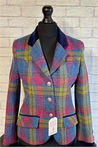 Ladies Tailored Tweed Jacket, Heather Check