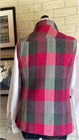 Harris Tweed Gilet, cerise and grey