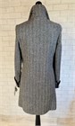 Iona Herringbone Coat, Black and Grey