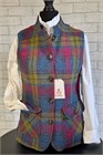 Harris Tweed Gilet, Heather Check